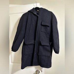 Navy Wool Coat
